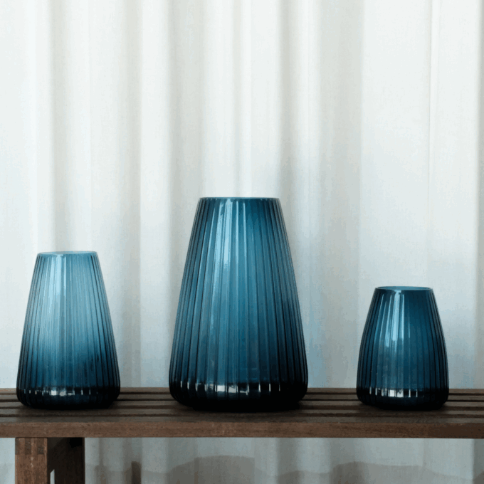 Dim 2.0 Stripe Vase X-Large, Blue, XLBoom (2)