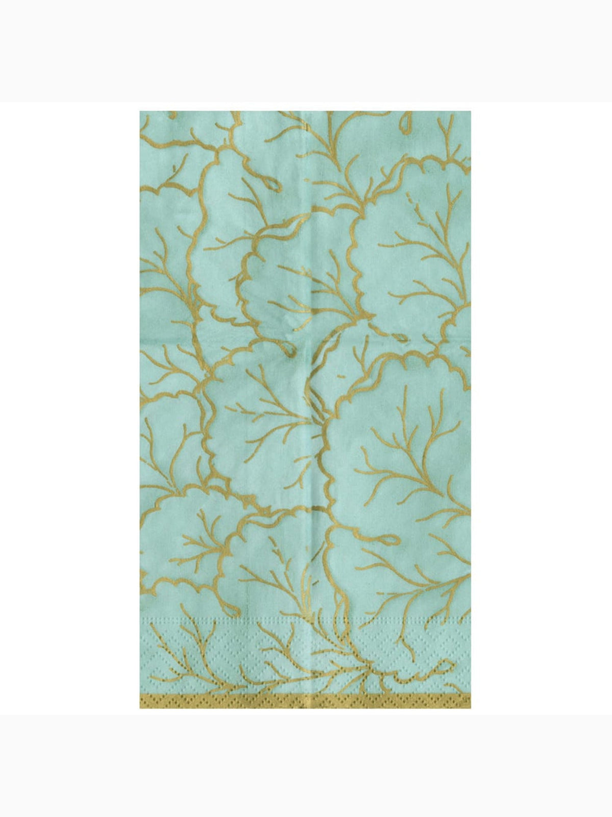 Gilded Majolica Guest Towels, Saltwater, Caspari