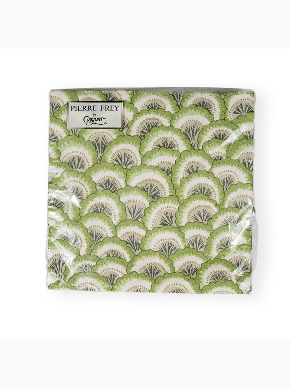 Pontchartrain Scallop Luncheon Napkins, Green, Caspari (4)