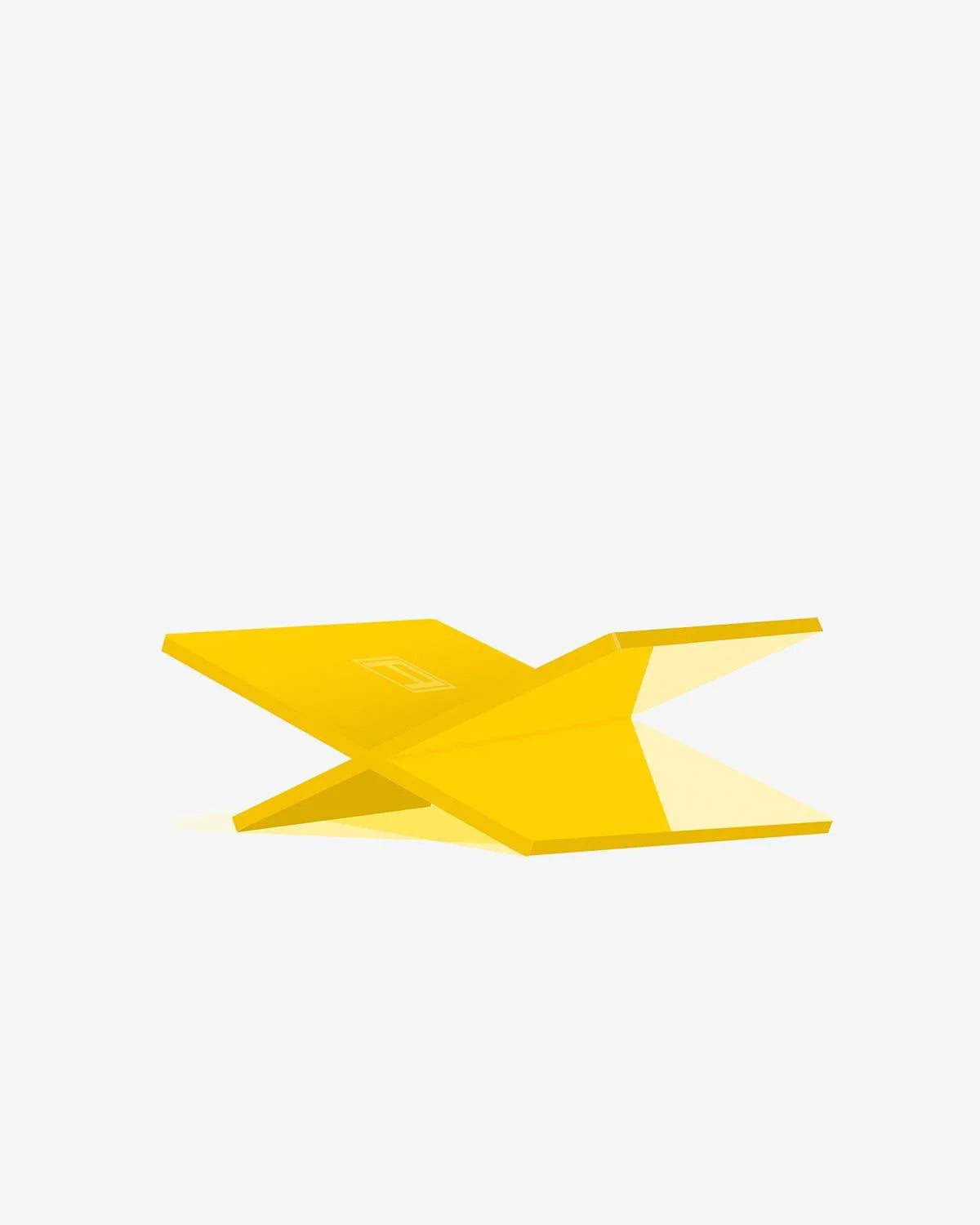 A BOOKSTAND SOLID YELLOW