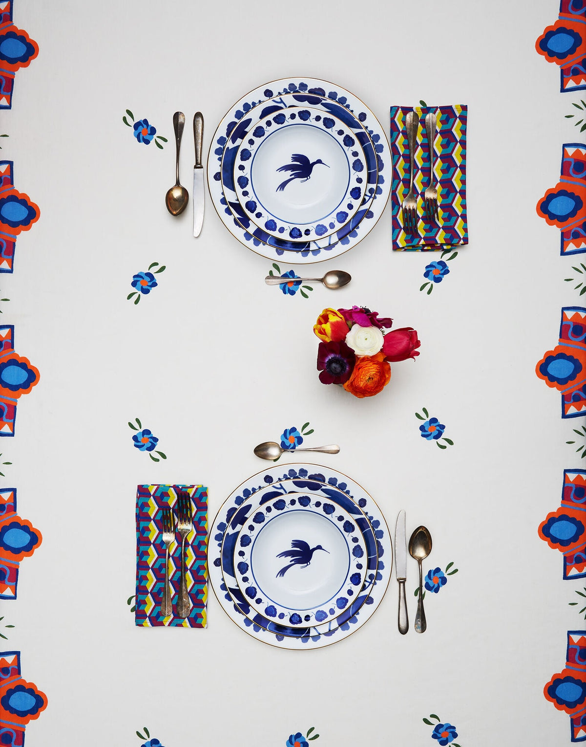 Wildbird Charger Plate, Blue, La DoubleJ (2)