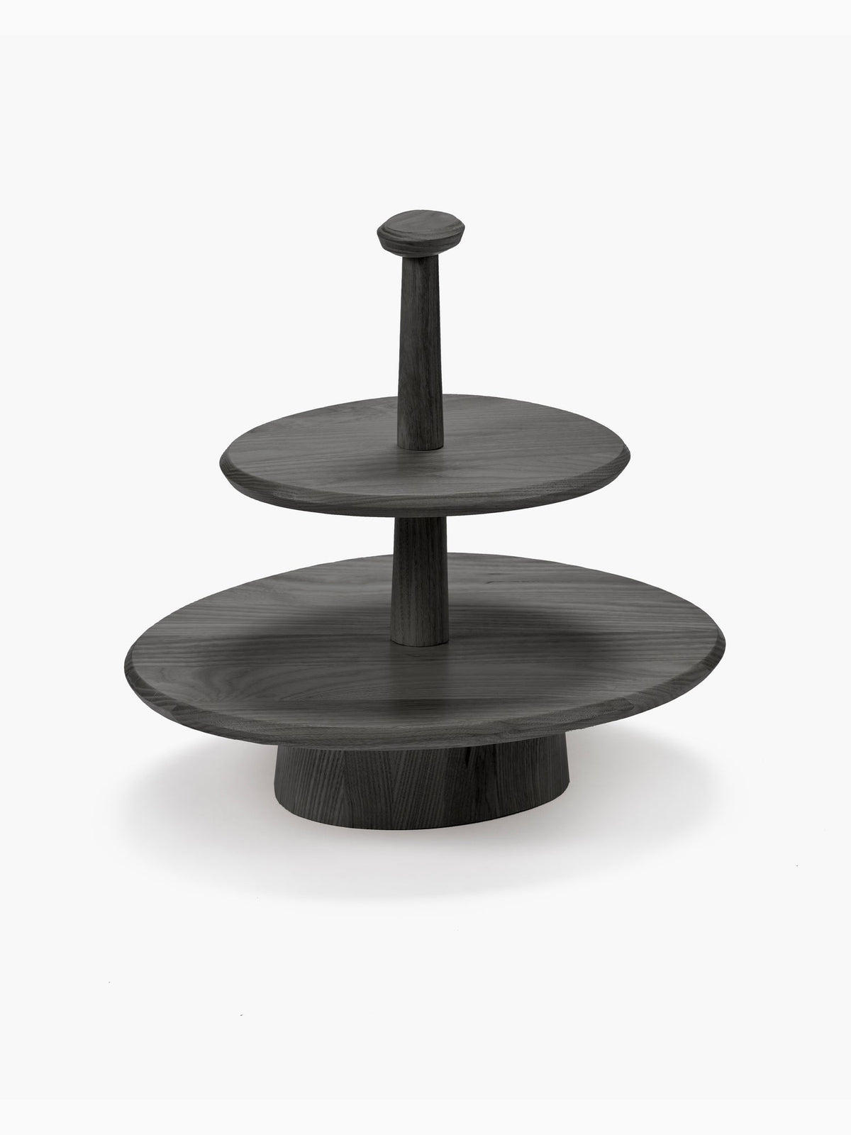 Dune Two-Tier Cake Stand 01, Black, Serax
