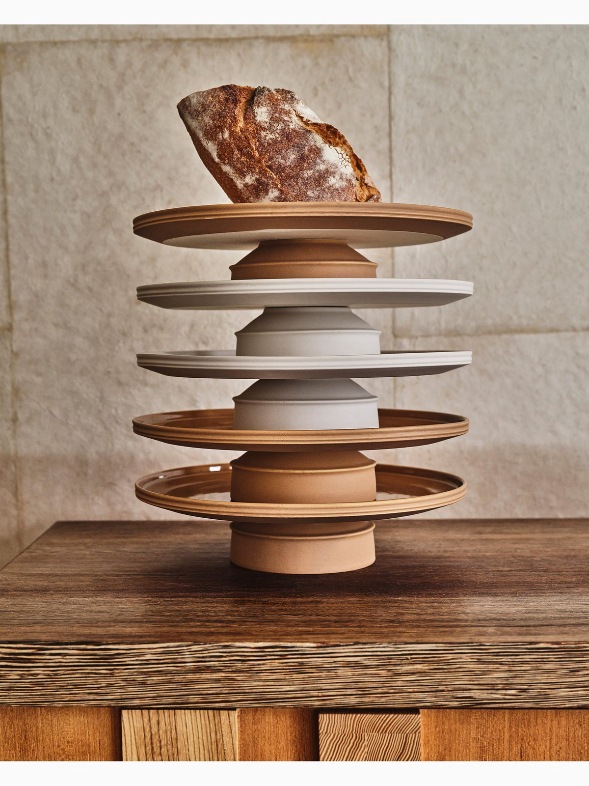 Dune Cake Stand, Clay, Serax (2)