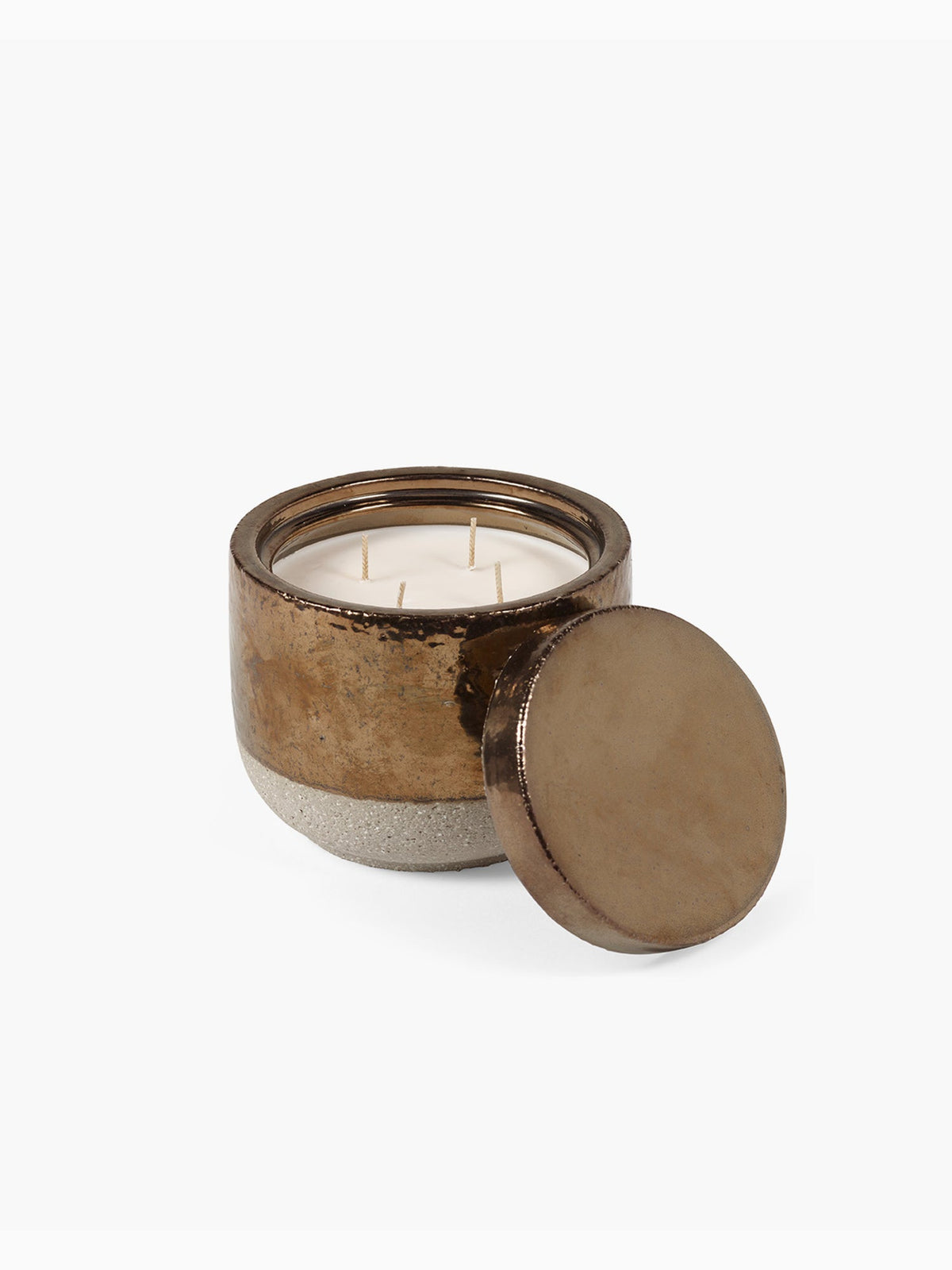 Charred Santal Scented Candle L, Gold, Serax (3)
