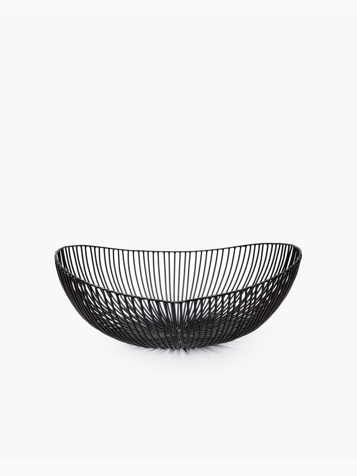 Meo Oval Iron Basket, Black, Serax