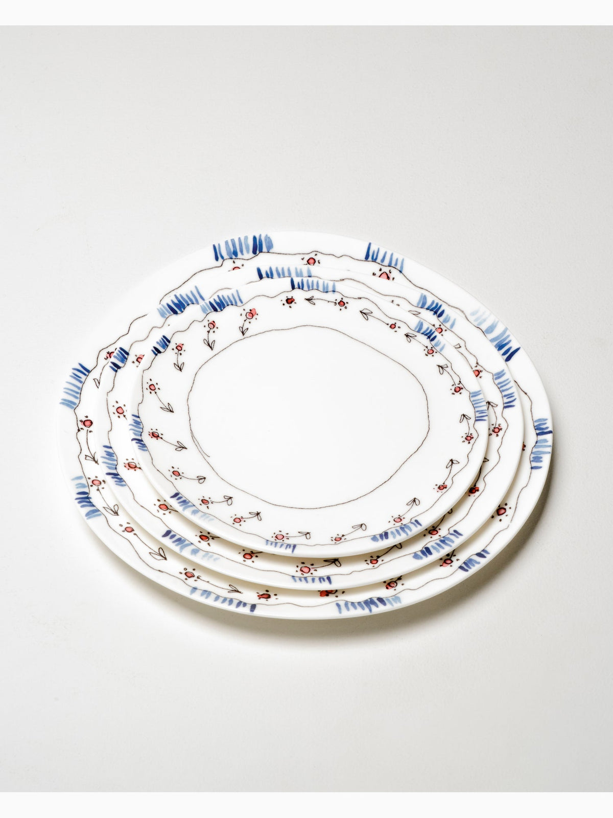 Midnight Flowers Dinner Plate, Anemone Milk, Serax (2)