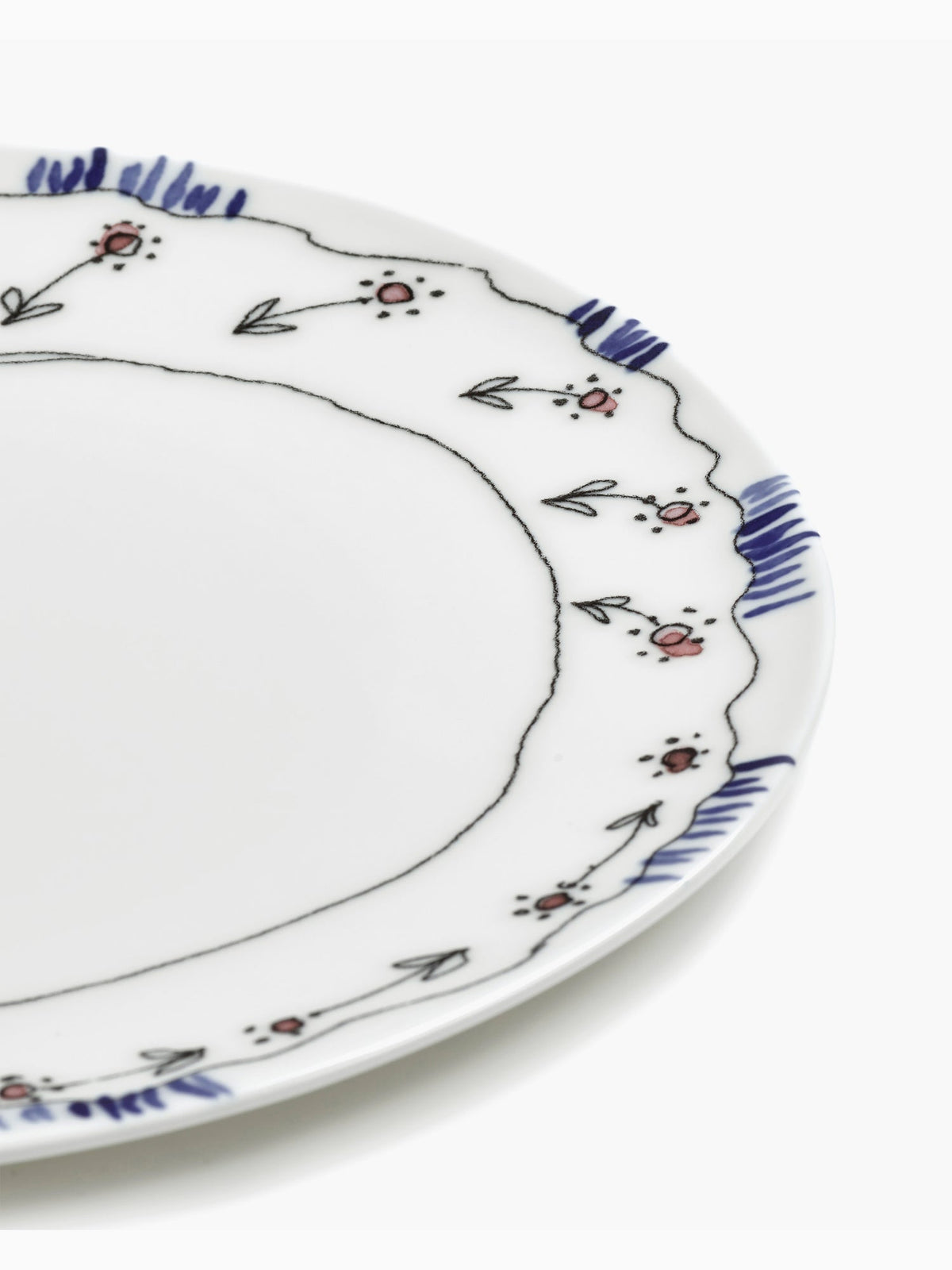 Midnight Flowers Dinner Plate, Anemone Milk, Serax (5)