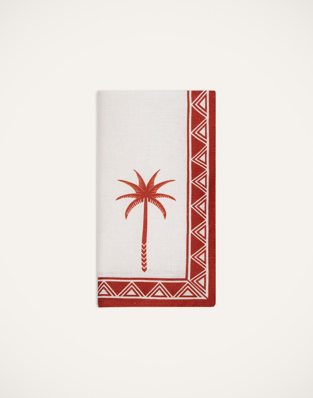 Date Palms Large Napkins Set of 2, Brick, La DoubleJ (2)