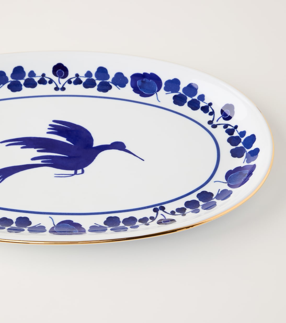 Wildbird Oval Platter, Blue, La DoubleJ (2)