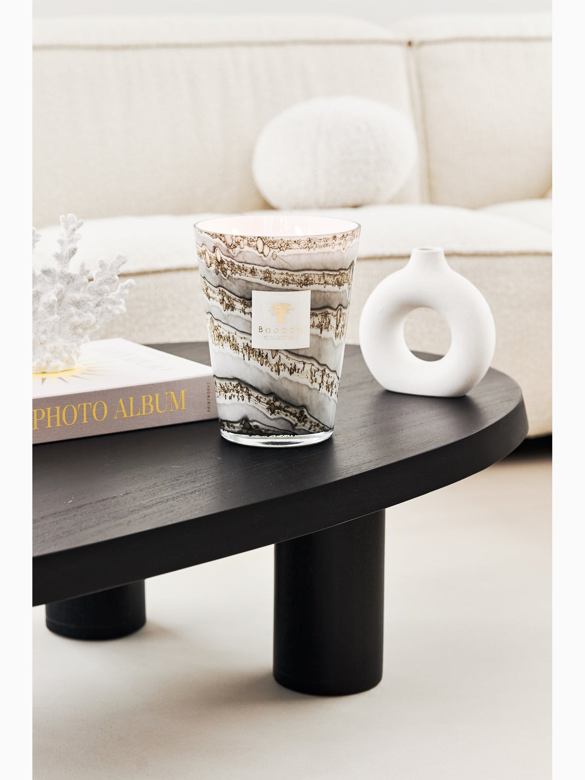 Sand Atacama Scented Candle, Max 24, Baobab Collection
