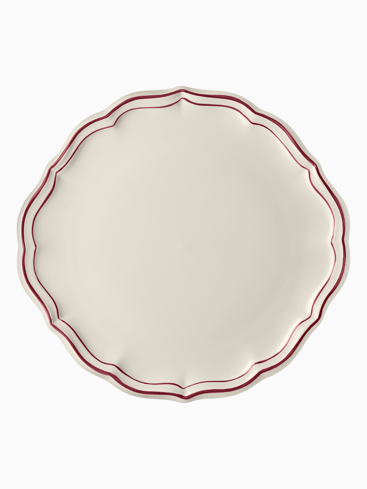 Filet Cake Platter, Burgundy, Gien