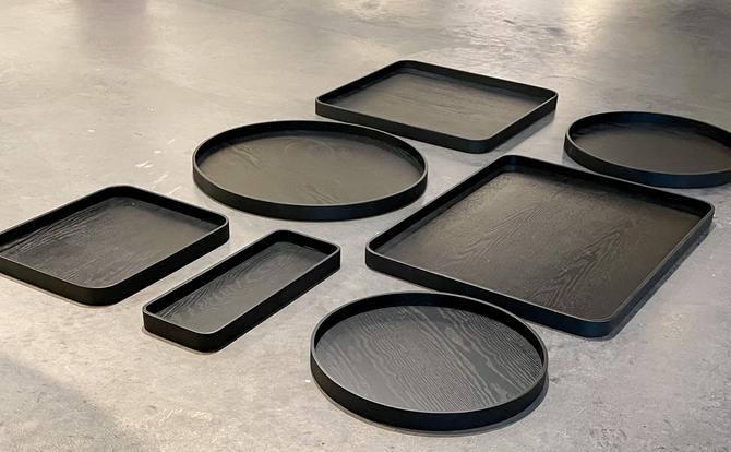 Serve Tray 35 × 28, Black, XLBoom (2)