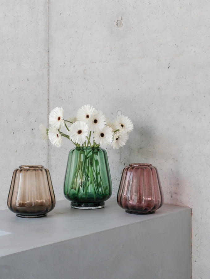 Kuro Wave Vase Small, Moss, XLBoom (3)