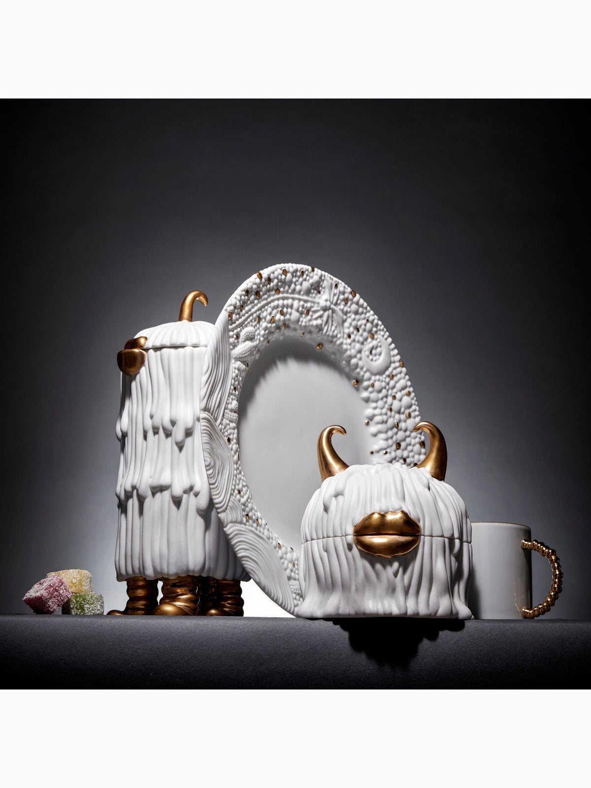 Haas Djuna Coffee and Tea Pot, White, L'Objet (2)