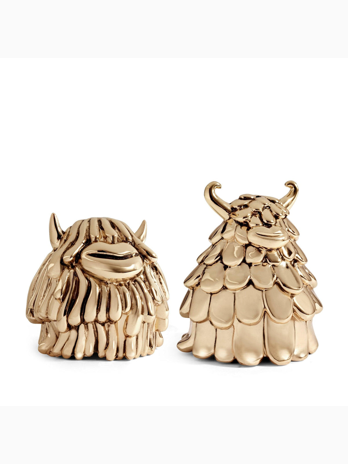 Haas Niki + Simon Salt + Pepper Shakers, Gold, L'Objet