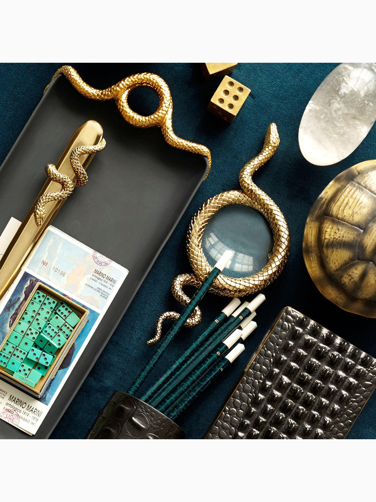 Snake Magnifying Glass S, Gold, L'Objet (3)