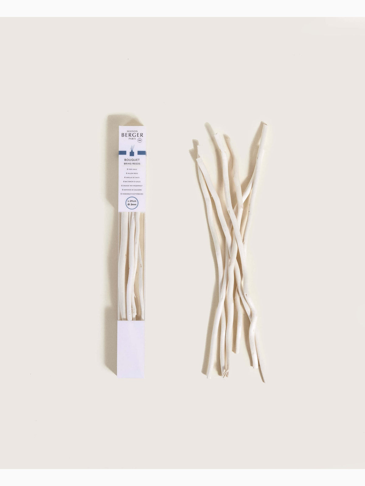 Willow Reeds for Diffuser, Natural White 21 cm, Lampe Berger