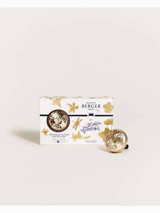 Lolita Lempicka Car Diffuser Kit, Matte Gold, Lampe Berger