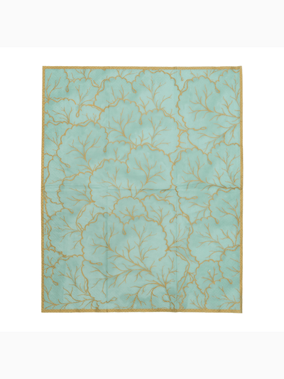 Gilded Majolica Guest Towels, Saltwater, Caspari (4)