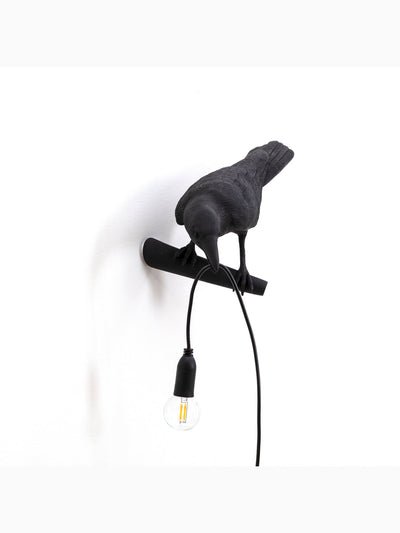 Bird Lamp Looking Left, Black, Seletti (3)