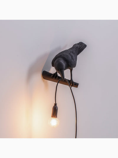 Bird Lamp Looking Left, Black, Seletti (4)