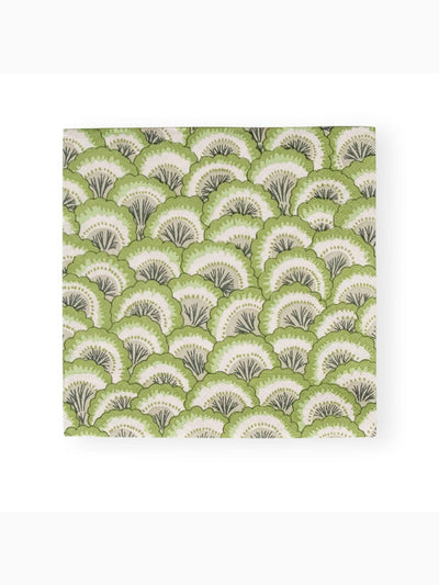 Pontchartrain Scallop Luncheon Napkins, Green, Caspari