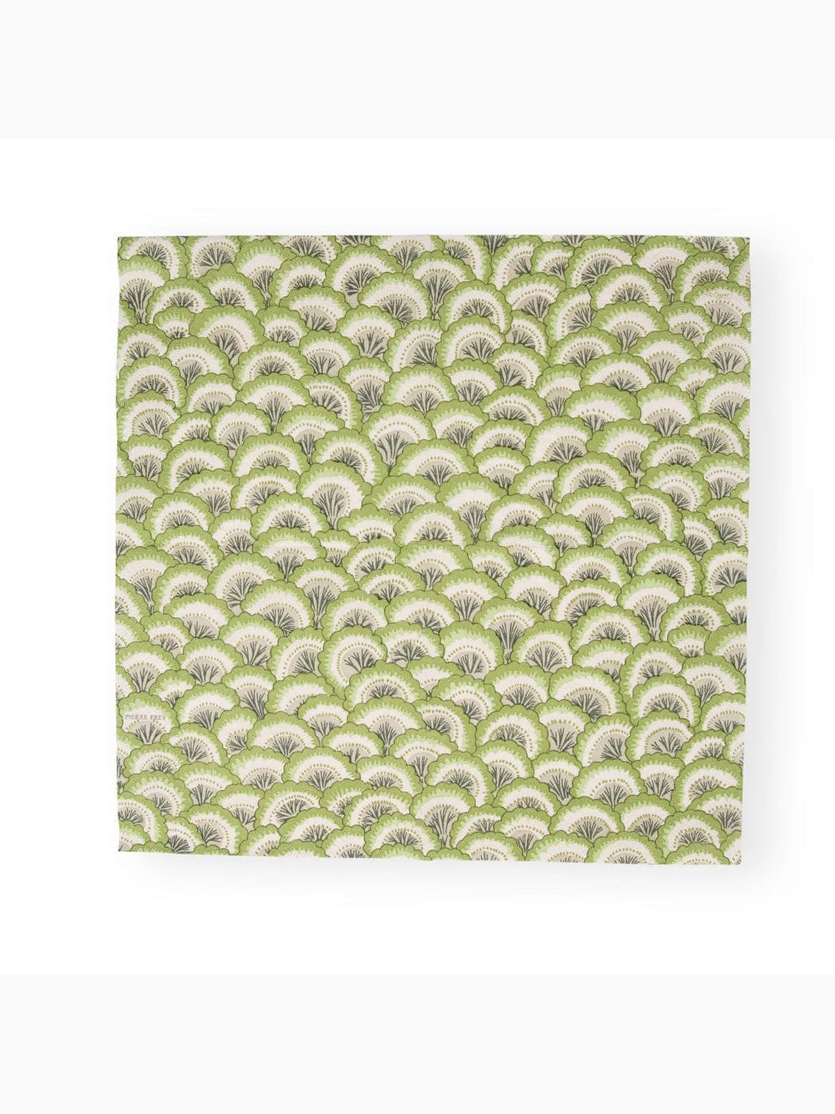 Pontchartrain Scallop Luncheon Napkins, Green, Caspari (3)