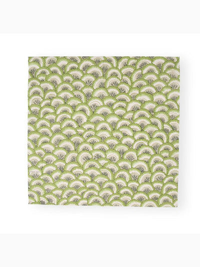 Pontchartrain Scallop Luncheon Napkins, Green, Caspari (3)