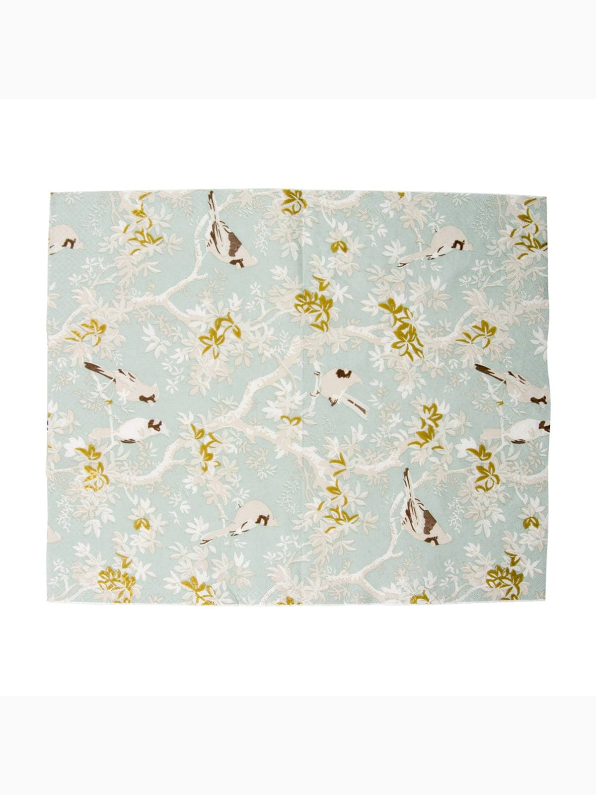 Scenic Songbirds Guest Towels, Celadon, Caspari (4)