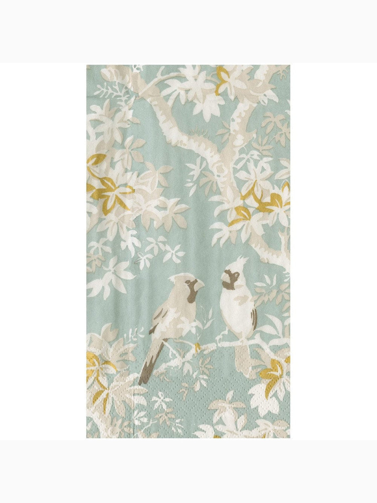 Scenic Songbirds Guest Towels, Celadon, Caspari
