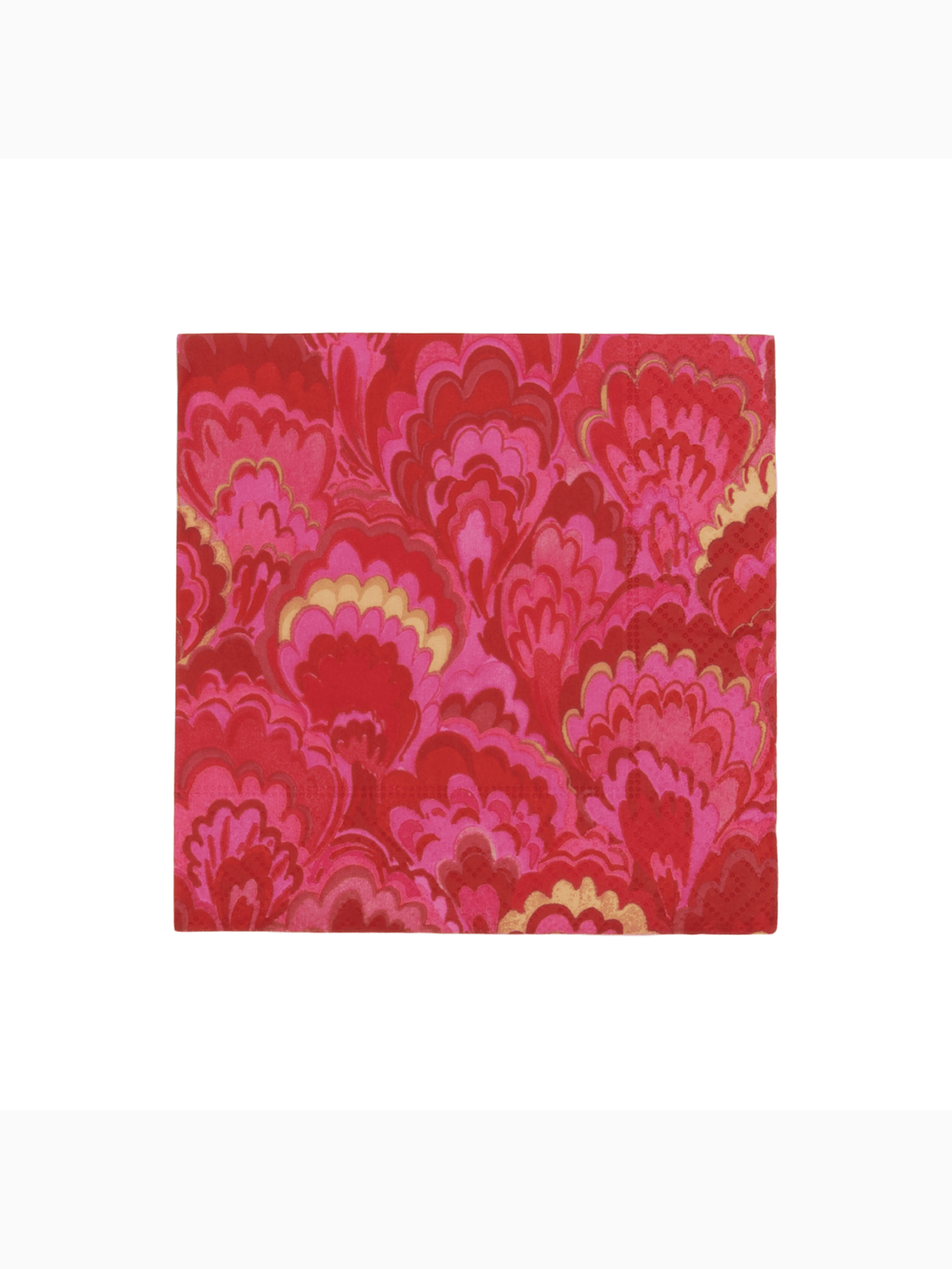 Marbled Ceramica Cocktail Napkins, Red & Fuchsia, Caspari (2)