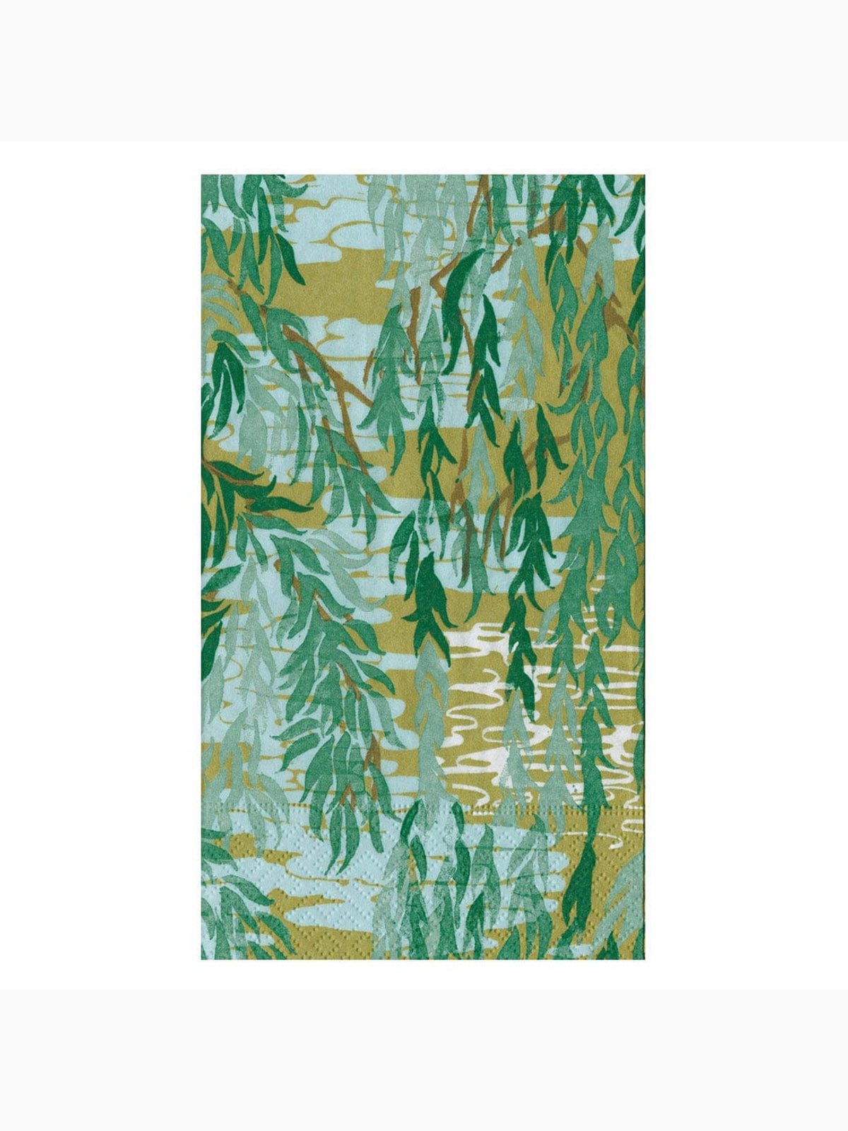 Willows Guest Towels, Green, Caspari