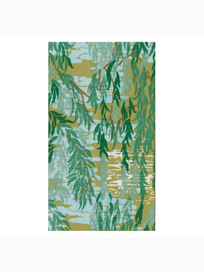 Willows Guest Towels, Green, Caspari