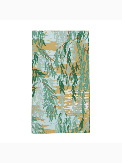 Willows Guest Towels, Green, Caspari (4)