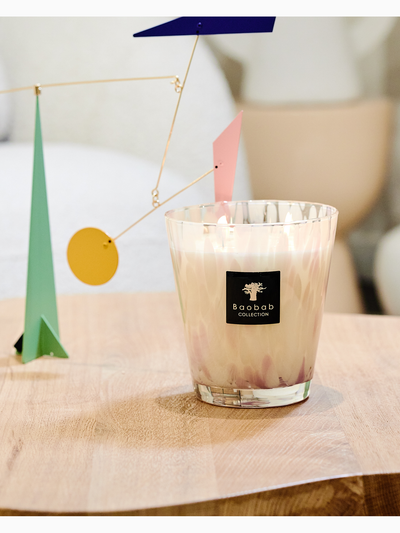 Pearls White Scented Candle, Max 35, Baobab Collection (2)