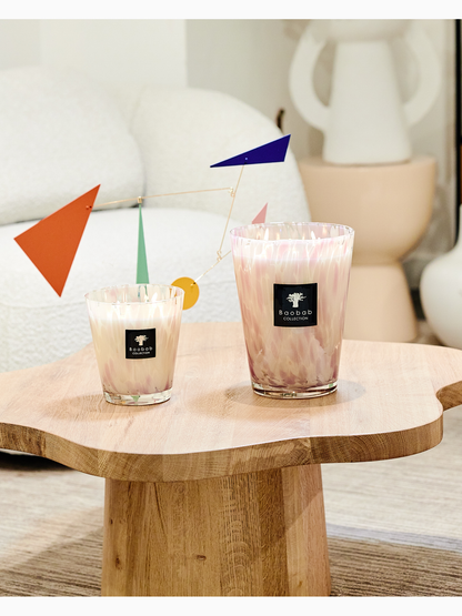 Pearls White Scented Candle, Max 10, Baobab Collection (2)