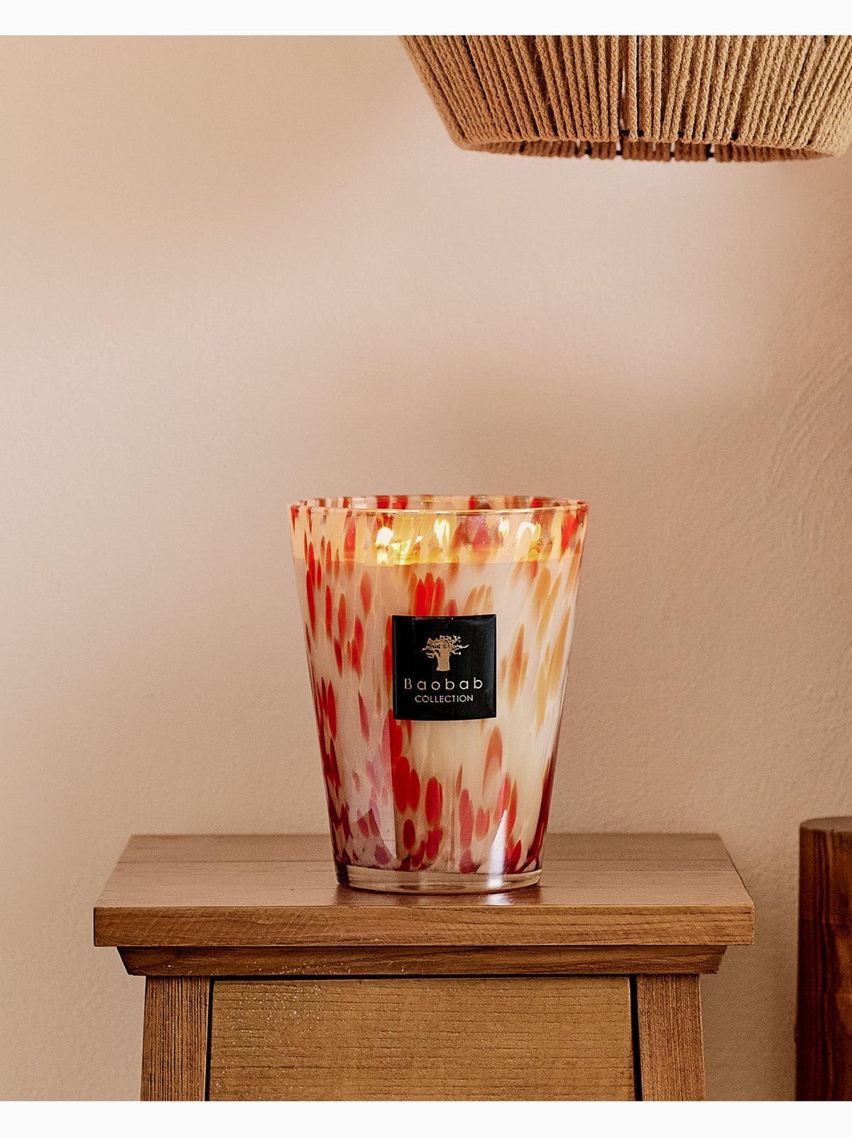 Pearls Coral Scented Candle, Max 10, Baobab Collection