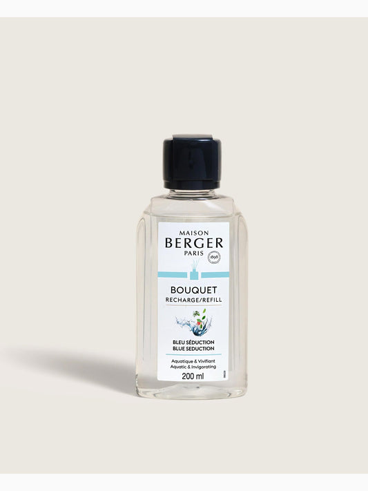 Bleu Séduction Bouquet Refill 200 ml, Lampe Berger