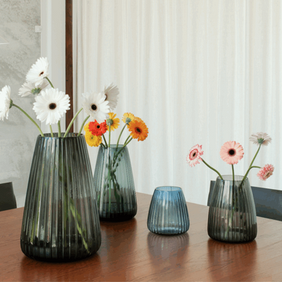 Dim 2.0 Stripe Vase Small, Blue, XLBoom (2)