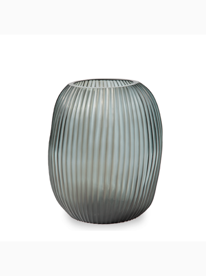Nagaa Vase L, Indigo / Smoke Grey, GUAXS