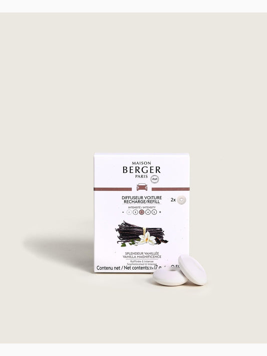 Splendeur Vanillée Car Diffuser Refills, Lampe Berger