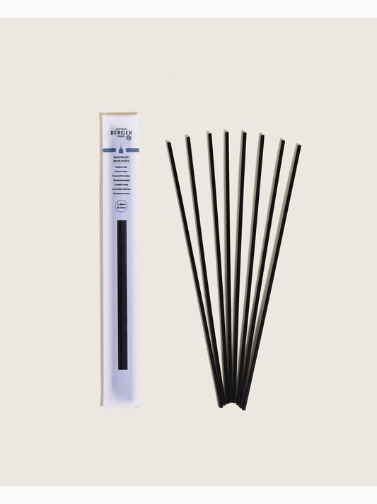 Black Reeds for Diffuser 24 cm, Set of 8, Lampe Berger