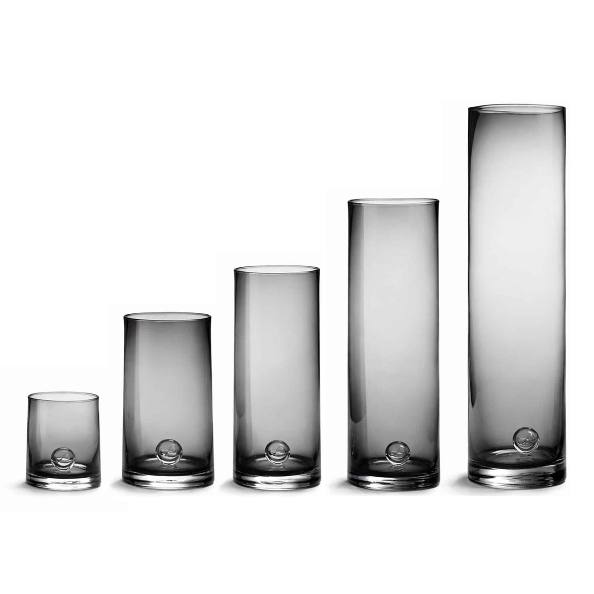 Sanne Vase L, Grey, Sempre