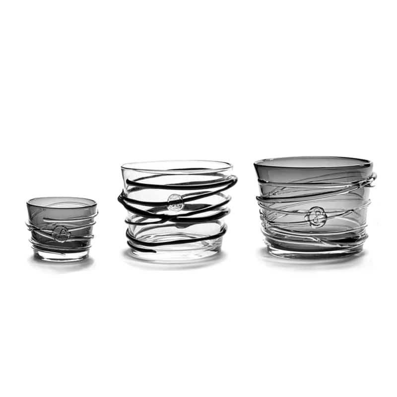 Mesh Bowl, Grey and Clear, Sempre (2)