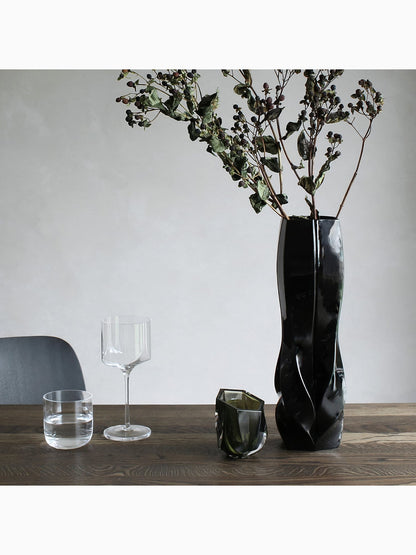 Braid Vase Small, Black, Zaha Hadid Design (2)