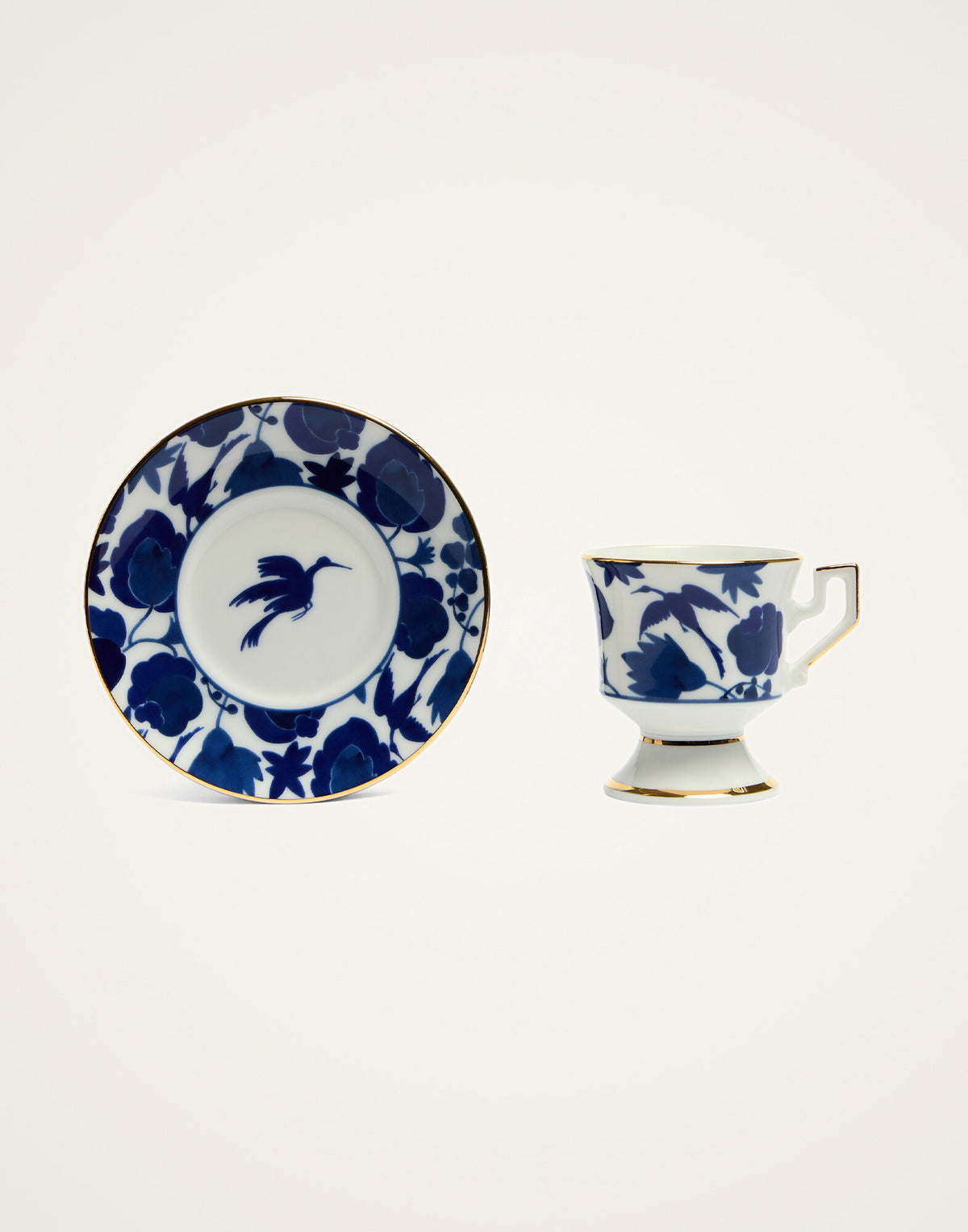 Wildbird Espresso Cups and Saucers Set of 2, La DoubleJ (2)