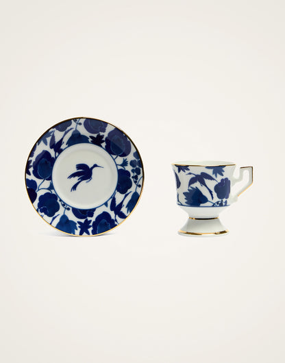 Wildbird Espresso Cups and Saucers Set of 2, La DoubleJ (2)