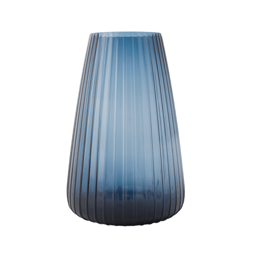 Dim 2.0 Stripe Vase X-Large, Blue, XLBoom