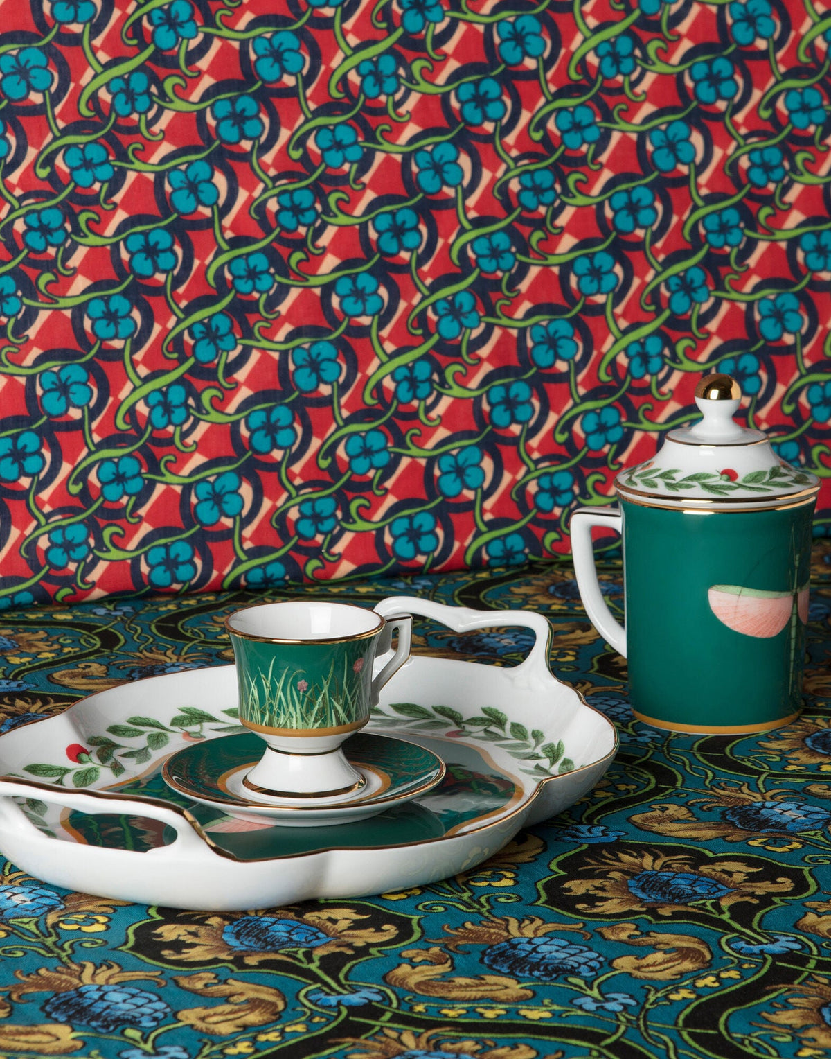 Libellula Espresso Cups and Saucers Set of 2, La DoubleJ (2)