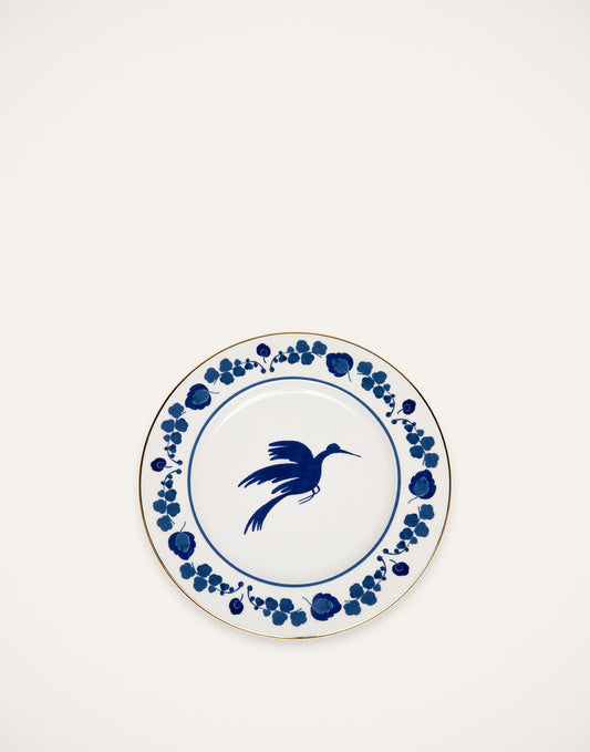 Wildbird Charger Plate, Blue, La DoubleJ